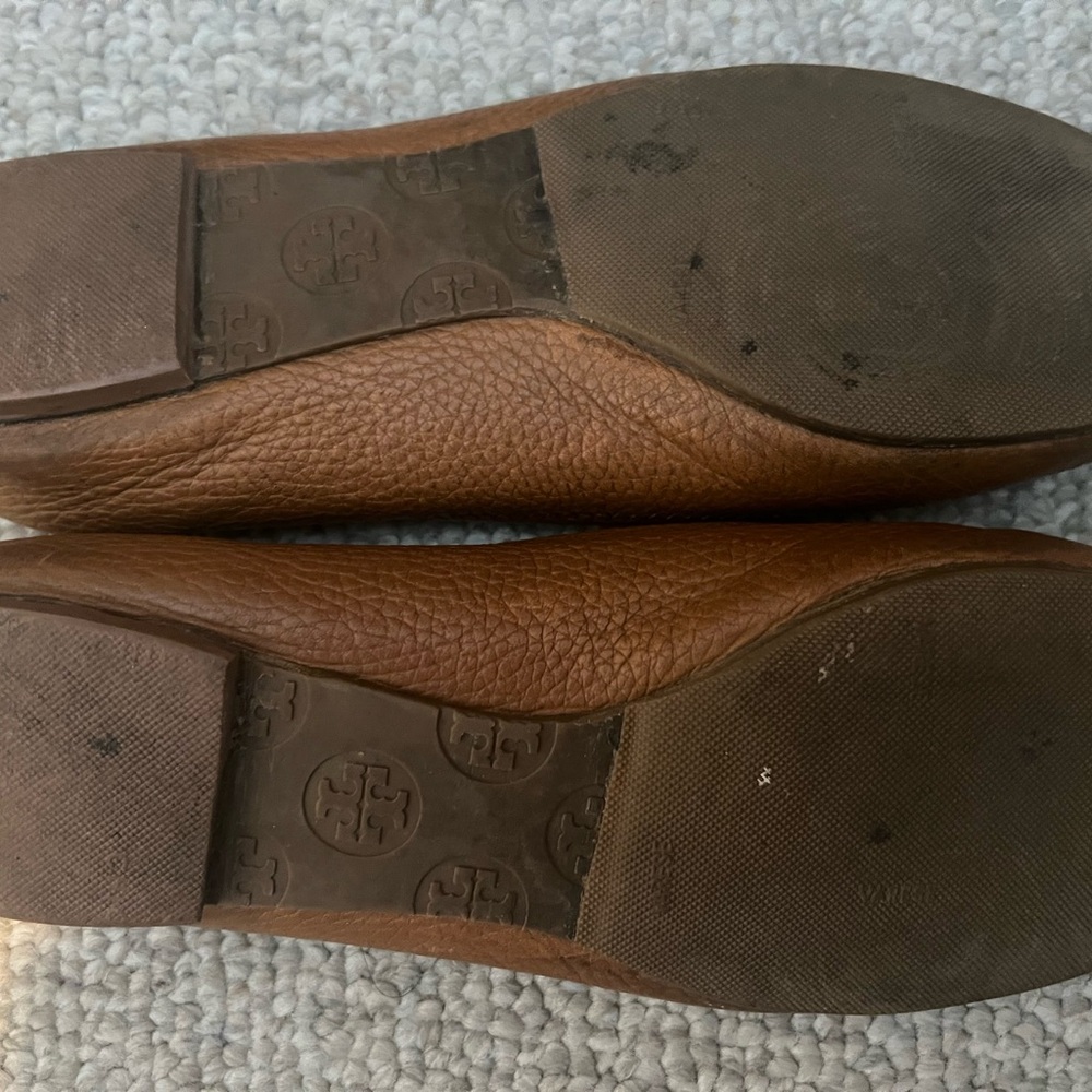 Tory Burch Carmel Leather Ballet Flats - Picture 5 of 5
